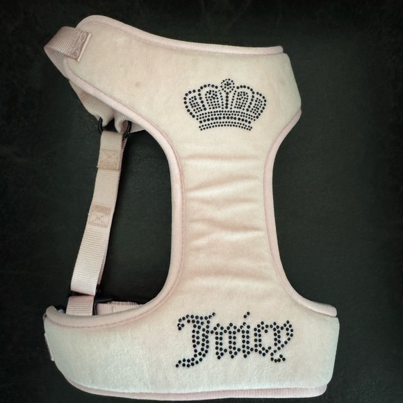 Juicy Contour pink velour pet harness - Picture 2 of 4